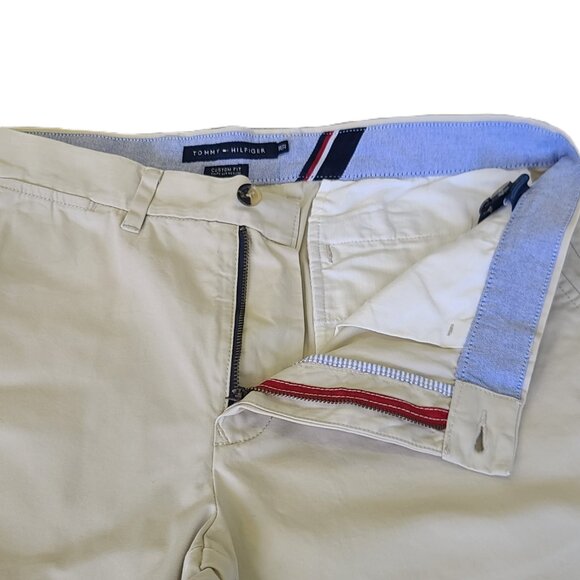 TOMMY HILFIGER Men's 100% Cotton Classic Custom Fit Pants 36X32 - Picture 4 of 13